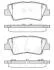 Колодки гальмівні диск. задн. (Remsa) Ssang Yong Korando 10> / Toyota Auris 12> / Hyundai i20 15>, i30 11> 15> Elantra 15> / Sonata 05> / Grandeur 06> (P WOKING P12623.52 (фото 1)