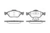 Колодки тормозные диск. перед. (Remsa) Ford Fiesta Fusion 02>08 / Mazda 2 03>07 WOKING P6663.00 (фото 1)