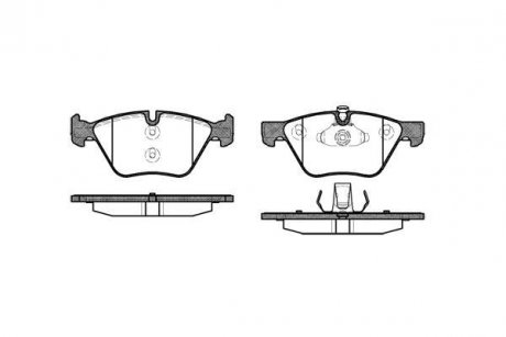 Колодки тормозные диск. перед. (Remsa) BMW 3e90 5e60 5F10 X1e84 WOKING P11523.00