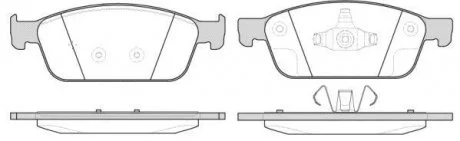 Колодки тормозные диск. перед. (Remsa) Ford Focus III Kuga II Tranzit Connect II WOKING P14103.10
