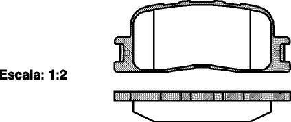 Колодки тормозные диск. задн. (Remsa) Chery Amulet ii 1.8 10-,Chery Amulet ii 2.0 10- WOKING P9543.00