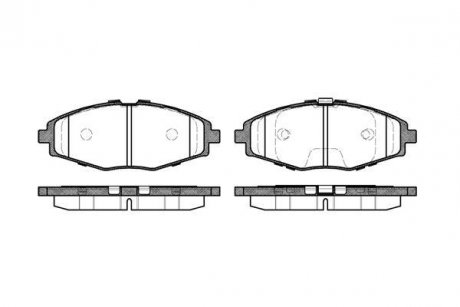 Колодка тормозная Ланос 1,5/Сенс/Матиз перед (R13) (к-т 4шт) WOKING P7963.00