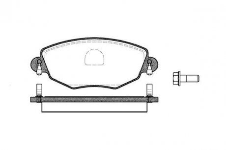 Колодки гальмівні диск. перед. (Remsa) Ford Mondeo III WOKING P6763.00