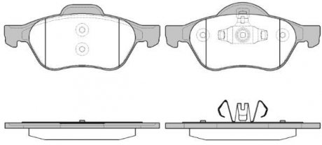 Колодки гальмівні диск. перед. (Remsa) Renault Laguna 1.5 08- WOKING P8623.40