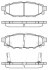 Колодки тормозные диск. задн. (Remsa) Subaru Forester (sh) 2.0 08-,Subaru Forester (sh) 2.5 08- WOKING P10363.12 (фото 1)