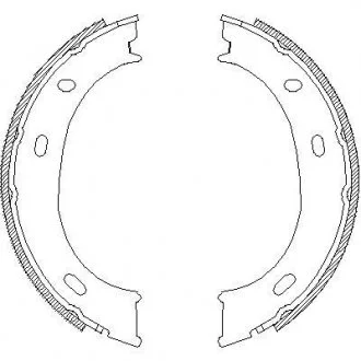 Колодки тормозные бараб. задн. (пр-во Remsa) MB Sprinter I, VW LT28-46 II  WOKING Z4710.01