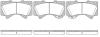 Колодки тормозные диск. перед. (Remsa) Toyota LC200 LC150, Lexus LX570 GX460 WOKING P13713.02 (фото 1)