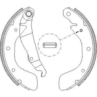 Гальмівні колодки зад. Astra/Combo/Corsa/Lanos (82-12) WOKING Z4398.00