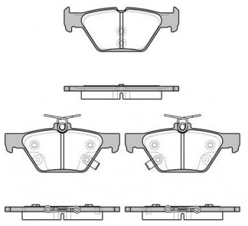 Гальмівні колодки зад. Subaru /Outback/Legacy 14- WOKING P17383.02 (фото 1)