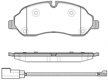 Колодки гальмівні диск. перед. (Remsa) Ford Tranzit 13>18, 16> WOKING P17023.02