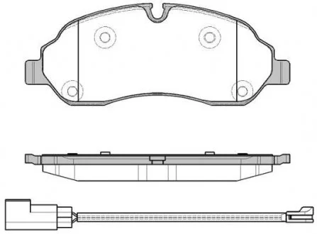 Колодки гальмівні диск. перед. (вир-во Remsa) Ford Tranzit 13>18, 16>  WOKING P17023.02