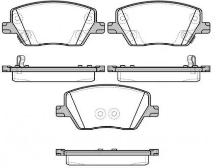 Гальмівні колодки пер. Fiat Tipo 1.3-1.6 16-20 WOKING P17953.02