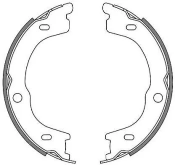 Гальмівні колодки зад. Santa Fe/Sorento (05-21) WOKING Z4672.00