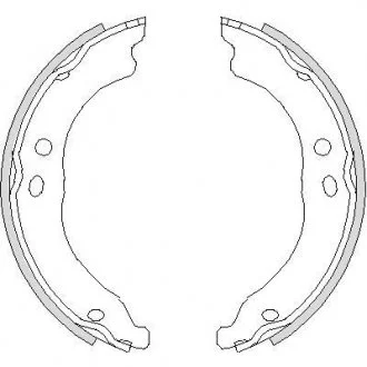 Колодки стоянкового гальма (Remsa) PSA Boxer Jumper, Fiat Ducato 06> WOKING Z4750.00
