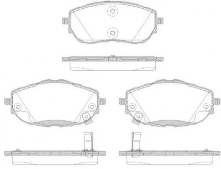 Колодки тормозные диск. перед. (Remsa) Toyota Corolla Auris 13>18 WOKING P14613.02