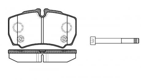 Колодки гальмівні диск. задн. (Remsa) Ford Tranzit 06>13 WOKING P9493.10