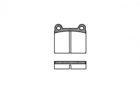 Гальмівні колодки W123/W126/W107 (58-05) WOKING P1063.00