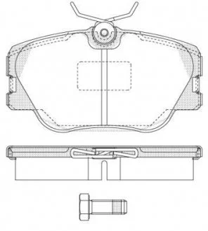 Гальмівні колодки перед. W201/124 (Lucas) WOKING P0893.00