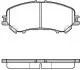 Колодки тормозные диск. перед. (Remsa) Nissan Qashqai II / Renault Kadjar 15> WOKING P12183.22 (фото 1)