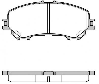 Колодки тормозные диск. перед. (Remsa) Nissan Qashqai II / Renault Kadjar 15> WOKING P12183.22 (фото 1)