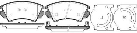 Колодки гальмівні диск. перед. (Remsa) Opel Insignia A Astra J Zafita Tourer C / Malibu 12> WOKING P12753.12