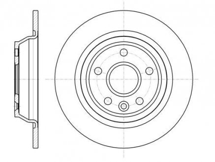 Диск тормозной задний (кратно 2) (Remsa) Ford Mondeo IV Galaxy S-max 07> / WOKING D61167.00