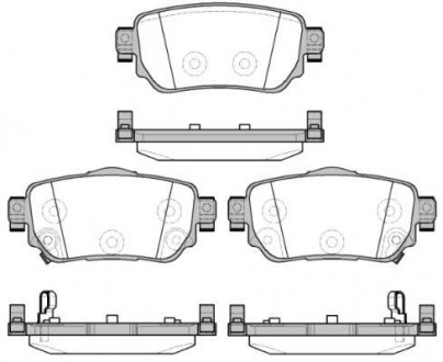 Гальмівні колодки зад. Nissan X-Trail/Qashqai II 13- (TRW) WOKING P14823.02