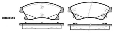 Колодки гальмівні диск. перед. (Remsa) Chevrolet Aveo III Cruze / Opel Astra J WOKING P15313.12