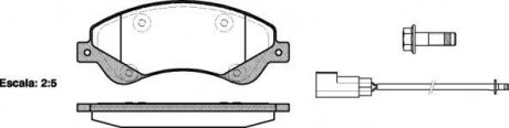 Колодки гальмівні диск. перед. (Remsa) Ford Tourneo connect 1.8 02-13,Ford Transit 2.2 06-14 WOKING P13513.02