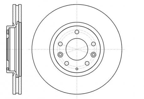 Диск тормозной перед. (Remsa) (кратно 2 шт.) Mazda CX-7 I CX-9 I WOKING D61236.10