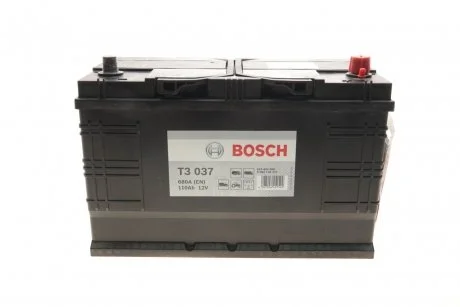 Аккумуляторная батарея 110Ah/680A (346x173x236/+R/B01) BOSCH 0 092 T30 371