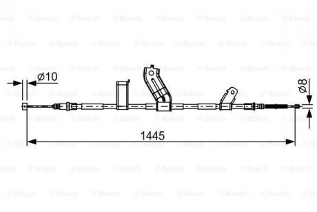 Трос торм. прав. CHEVROLET SPARK 10- BOSCH 1987482523