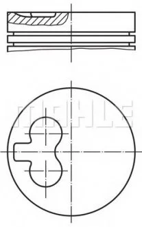 Поршень Doblo 1.9 D (82,4mm) MAHLE MAHLE / KNECHT 009 79 04