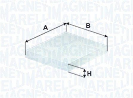 Фильтр салона SUZUKI SX4 13- MAGNETI MARELLI 350203066530