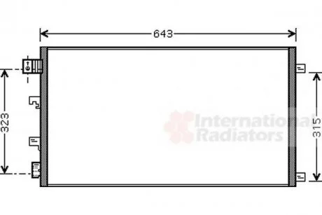 Радіатор кондиціонера Van Wezel 13005281 (фото 1)