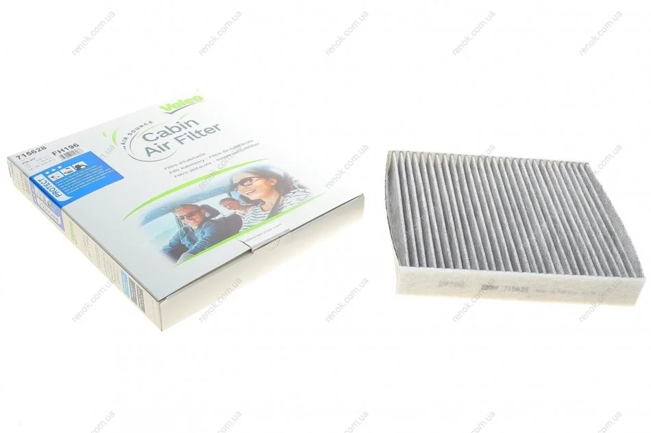 Фільтр салону Ford Focus II/Volvo C30/C70 II/S40 II/V50 04-13 (вугільний) Valeo 715628 (фото 1)