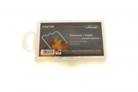 Скоби W-профіль (0,6 мм) Vigor V3673N