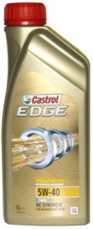 1л EDGE Titanium 5W-40 C3 Масло синт. ACEA C3 API SN/CF, GM dexos2, FIAT 9.55535-S2, Ford WSS-M2C917-A, MB 229.31,229.51,226.5, Renault RN 0700 / RN 0710, VW 505 00/ 505 01, BMW LL-01 CASTROL EDGE540-12X1