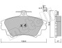 Колодки тормозные (передние) Mitsubishi Carisma 95-06/Volvo S40 I/V40 95-04 Metelli 22-0286-0 (фото 2)