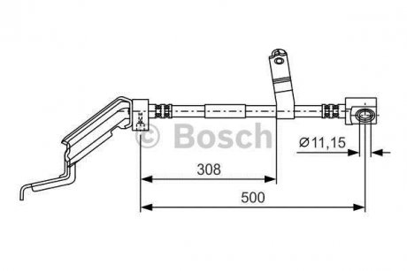 Гальмівний шланг BOSCH 1987476866