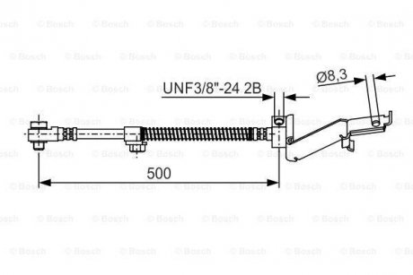 Гальмівний шланг BOSCH 1987476865