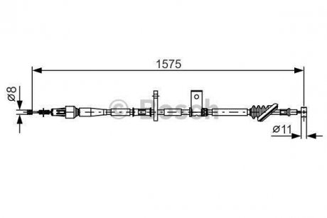 Гальмівний трос BOSCH 1987482095