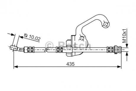 Шланг торм. пер. лев. HYUNDAI TERRACAN -06 BOSCH 1987481299