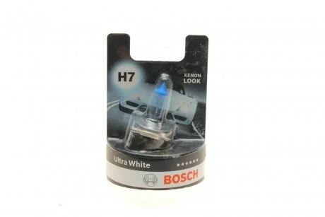 Лампочка H7 Ultra White (упаковка-блістер, 1 шт, 12В, 55Вт) 1 987 301 153 BOSCH 1987301153