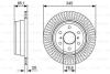 Диск торм. зад. CADILAC ESCALLADE 06- BOSCH 0986479W32 (фото 1)