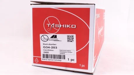 Стойка амортизационная, передня правая, газомасляная на Toyota Avensis (CT 220) 1997-2002 Производство Taiwan. Tashiko G34-203