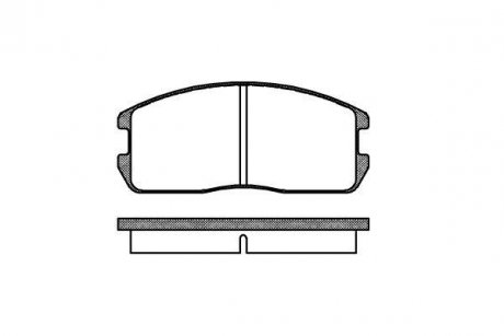 MITSUBISHI Тормозные колодки III,IV,Colt II,III,IV 84-96 REMSA 0175.00