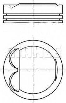 Поршень TOYOTA AVENSIS/CELICA/COROLLA 1.8 99-09 (79mm) MAHLE ORIGINAL MAHLE / KNECHT 607 77 00