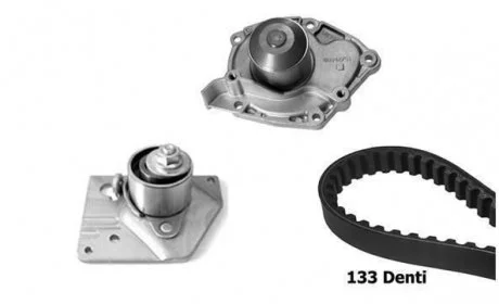 NISSAN К-кт ГРМ (помпа + ремень + ролик) Primera,Laguna II,Scenic 1.9dCi 02- Bugatti KBU10051A