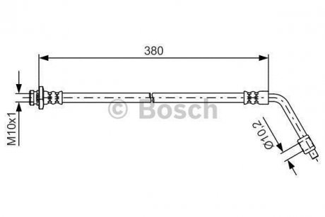 Гальмівний шланг BOSCH 1987481623